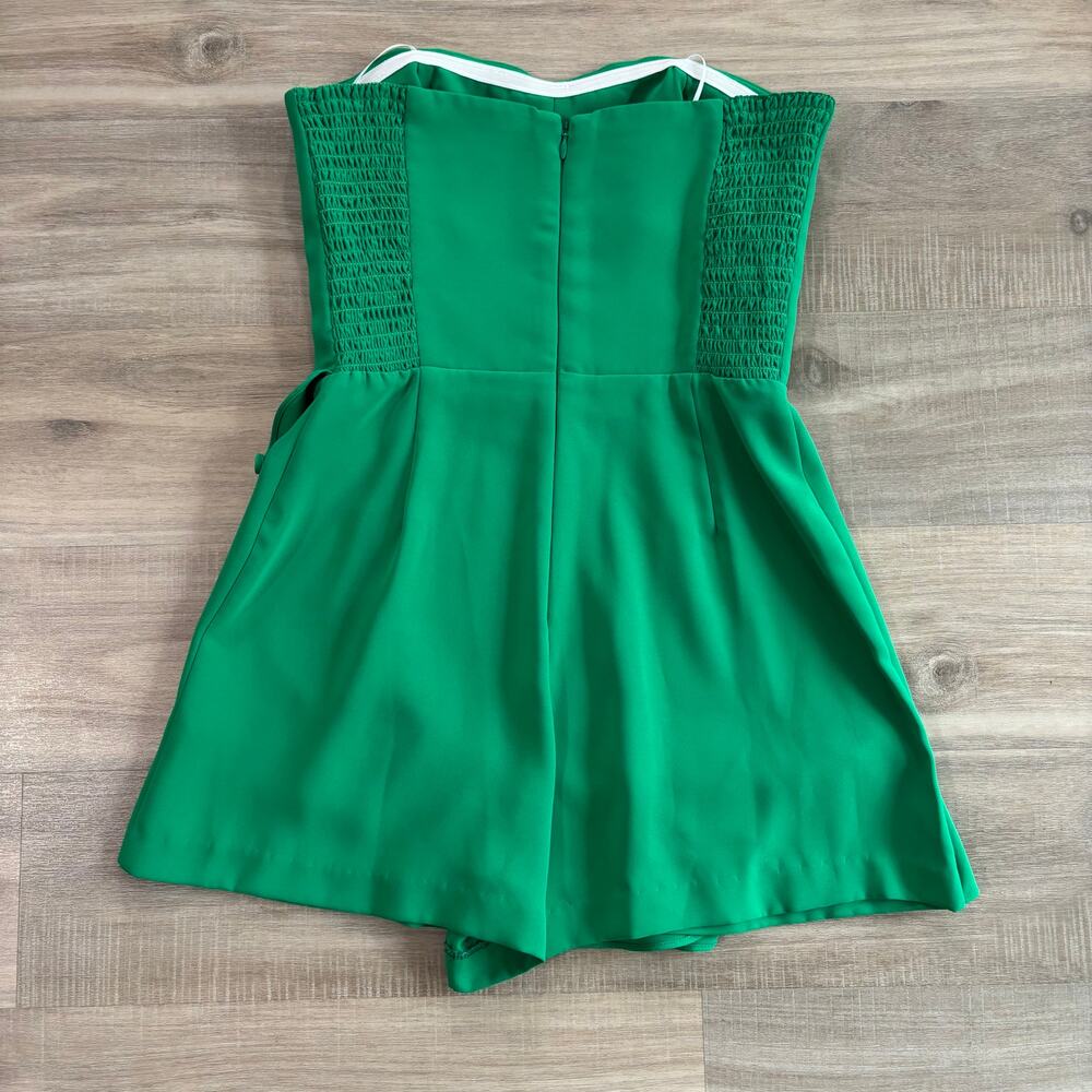 Amanda Uprichard Trisha Romper Women Size Small Jungle Green - Picture 6 of 6